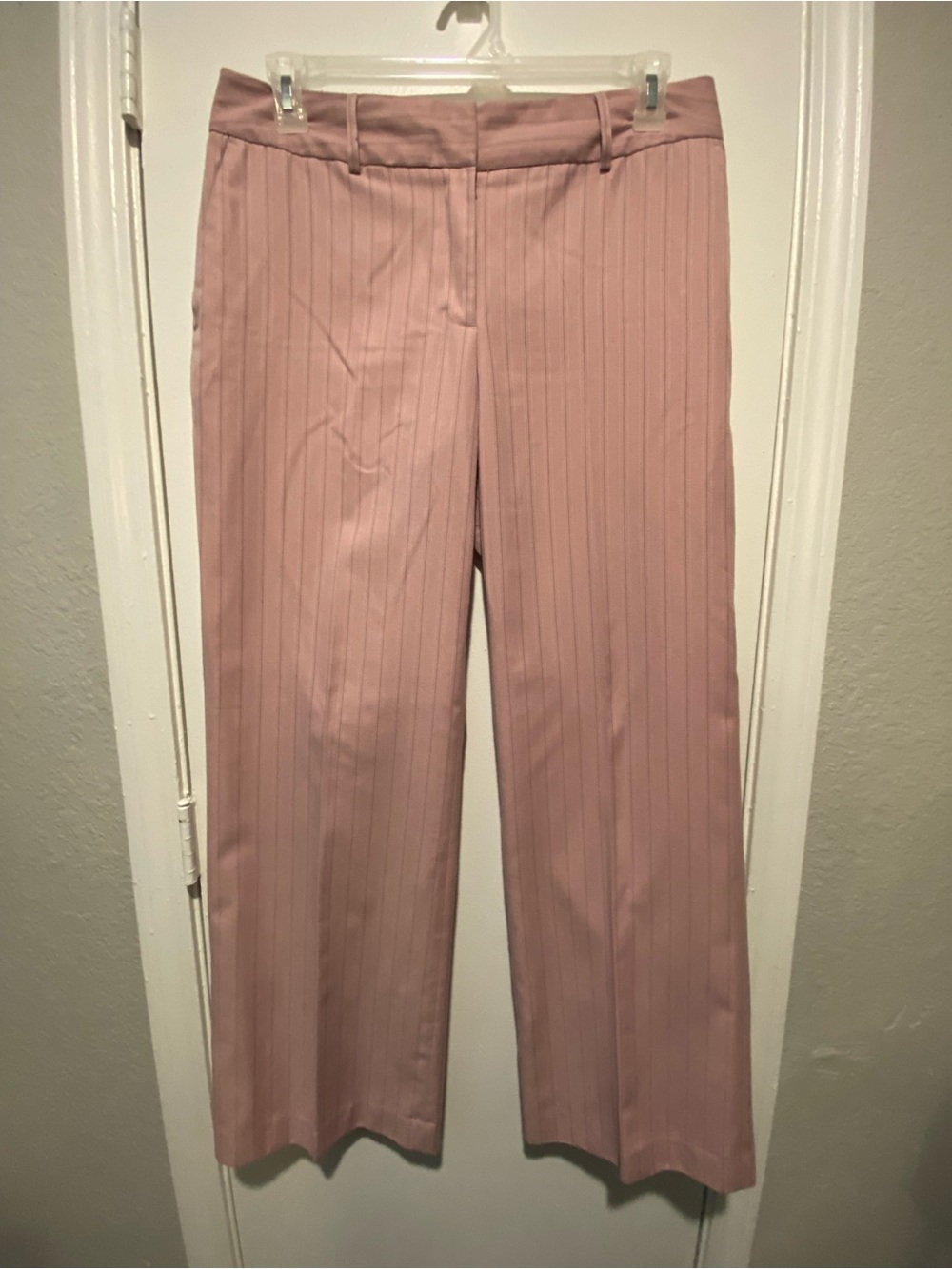Merona Dusty Pink Pinstripe Wide-Leg Trousers